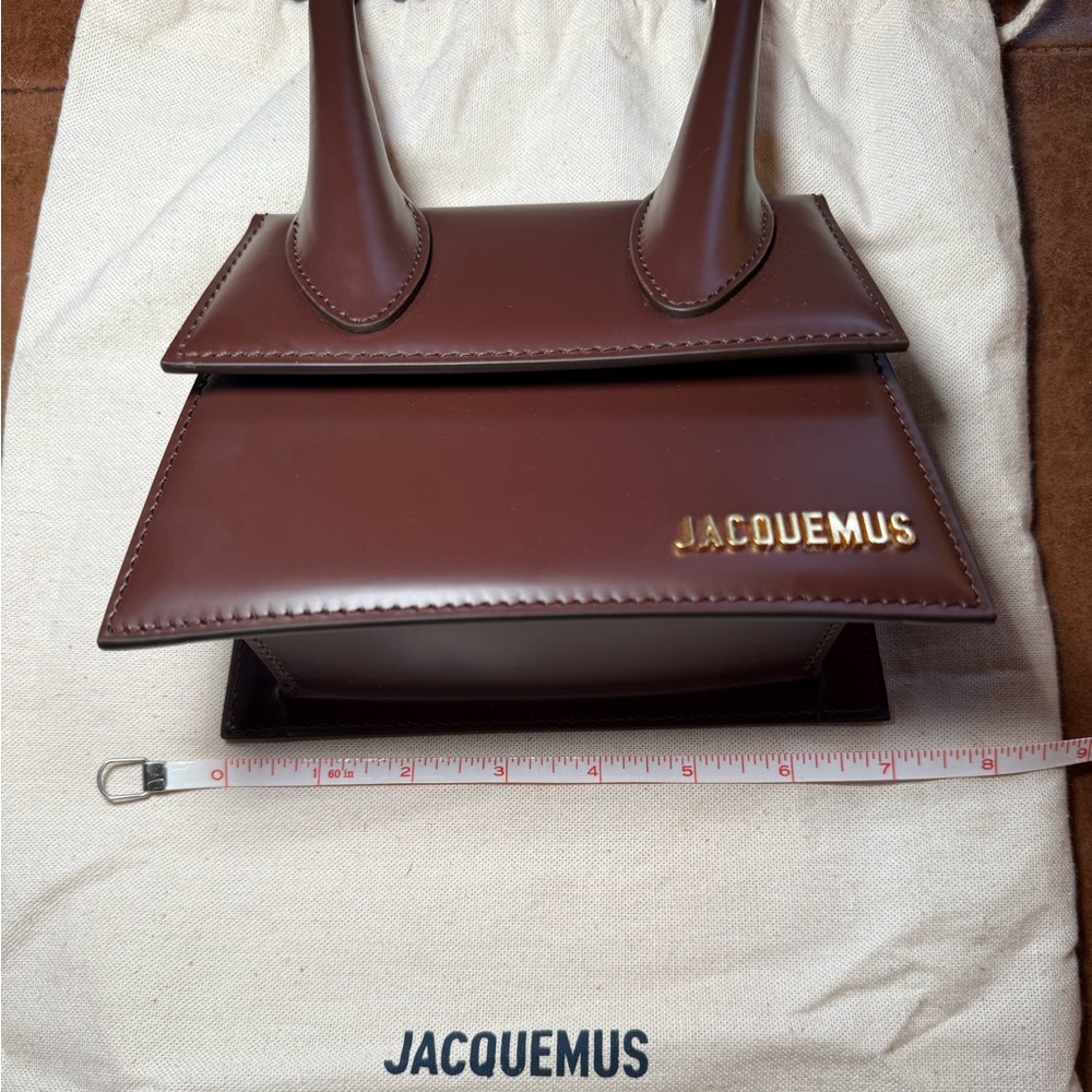 Jacquemus Le Chiquito Moyen Bag in Chocolate Brown - Picture 9 of 17